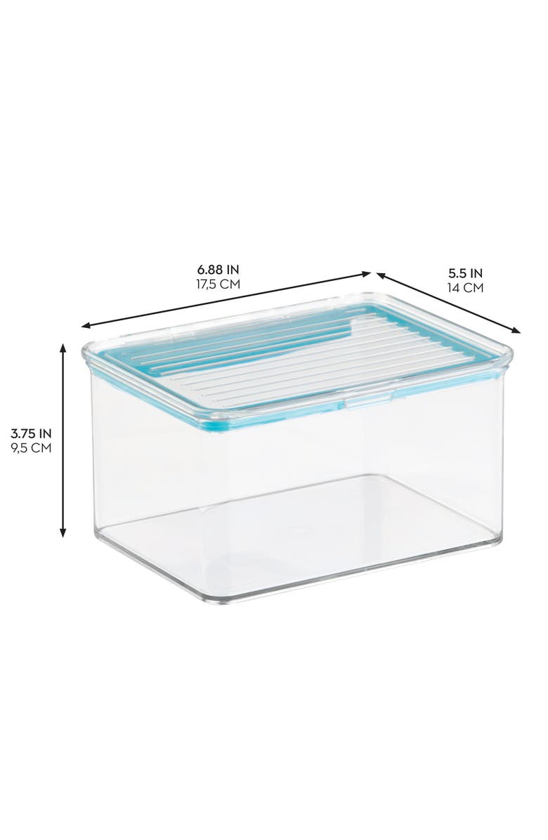iDesign Plastic BPA-Free Pantry Food Storage Organizer Bin with Air-Tight Hinged Lid - Clear, Alternate, color, Clear