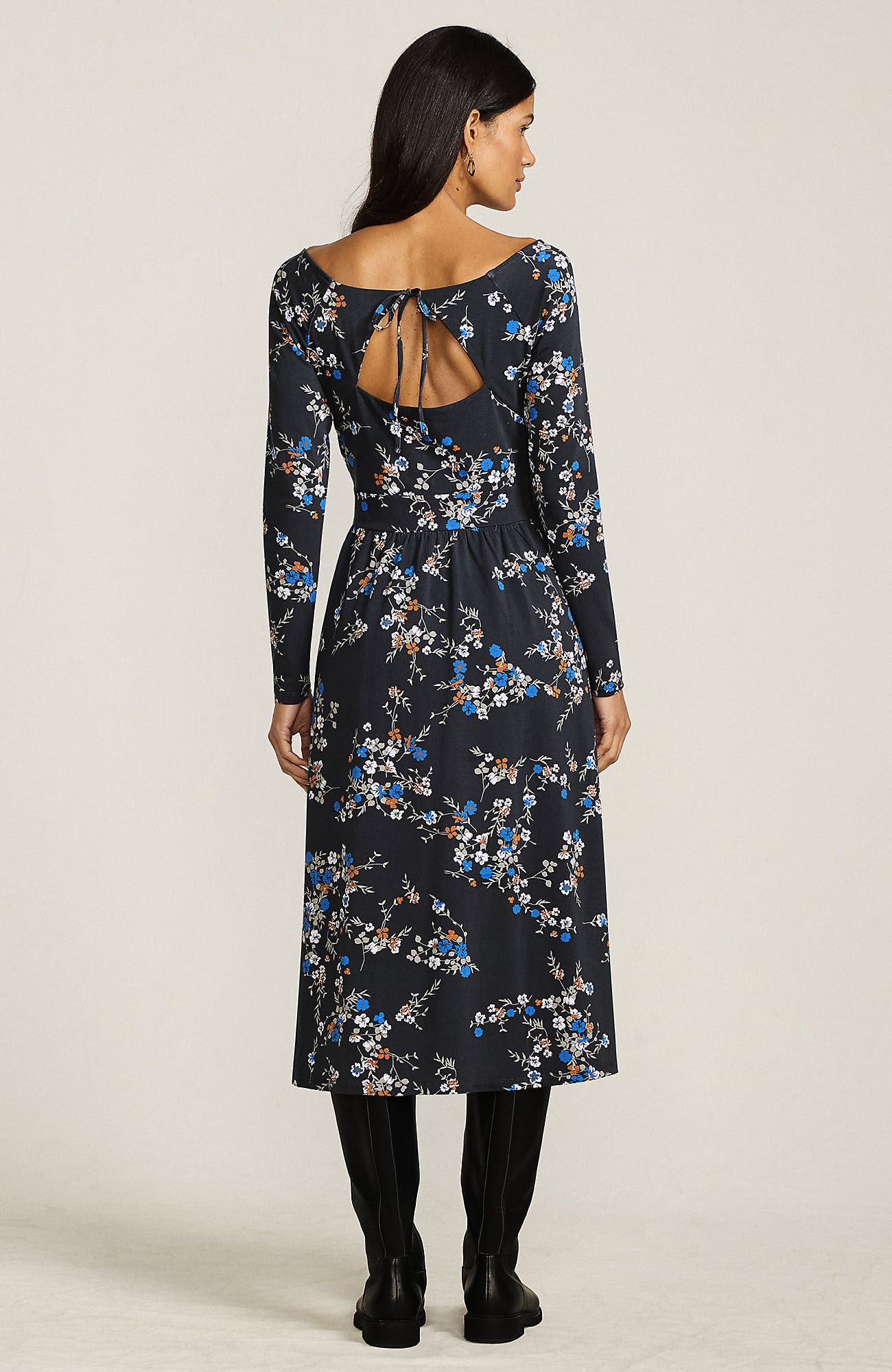 Cotton Modal Off Shoulder Midi Dress - image 4