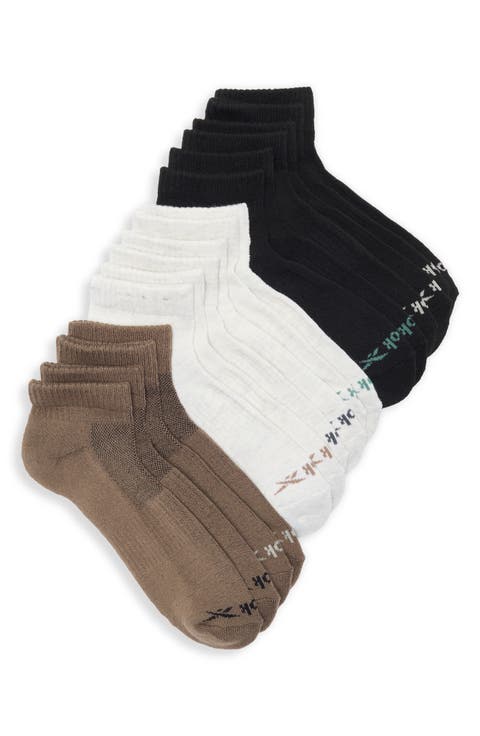 8-Pack Assorted Terry Quarter Socks