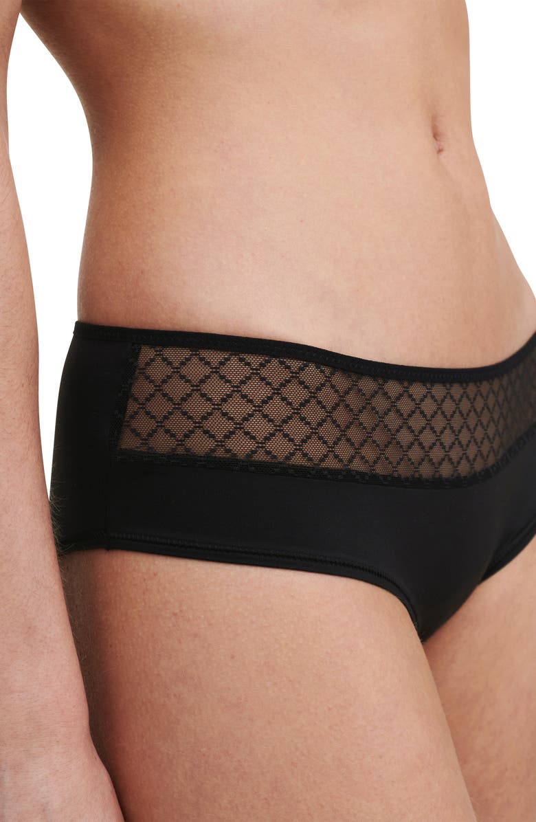 Chantelle Lingerie Norah Chic Hipster Briefs, Alternate, color, Black