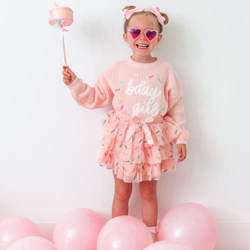 Sweet Wink Sprinkle Bow Clip Set In Pink