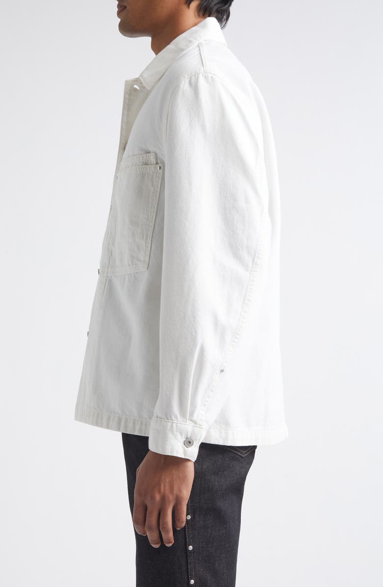 Lemaire Workwear Overshirt, Alternate, color, Milk
