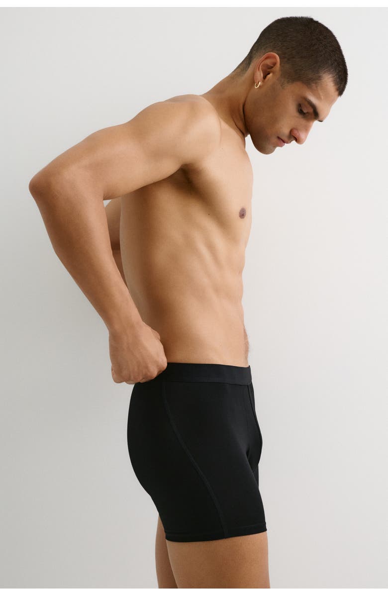H&M 10-pack Mid Trunks With Lycra<sup>®</sup>, Alternate, color, Black