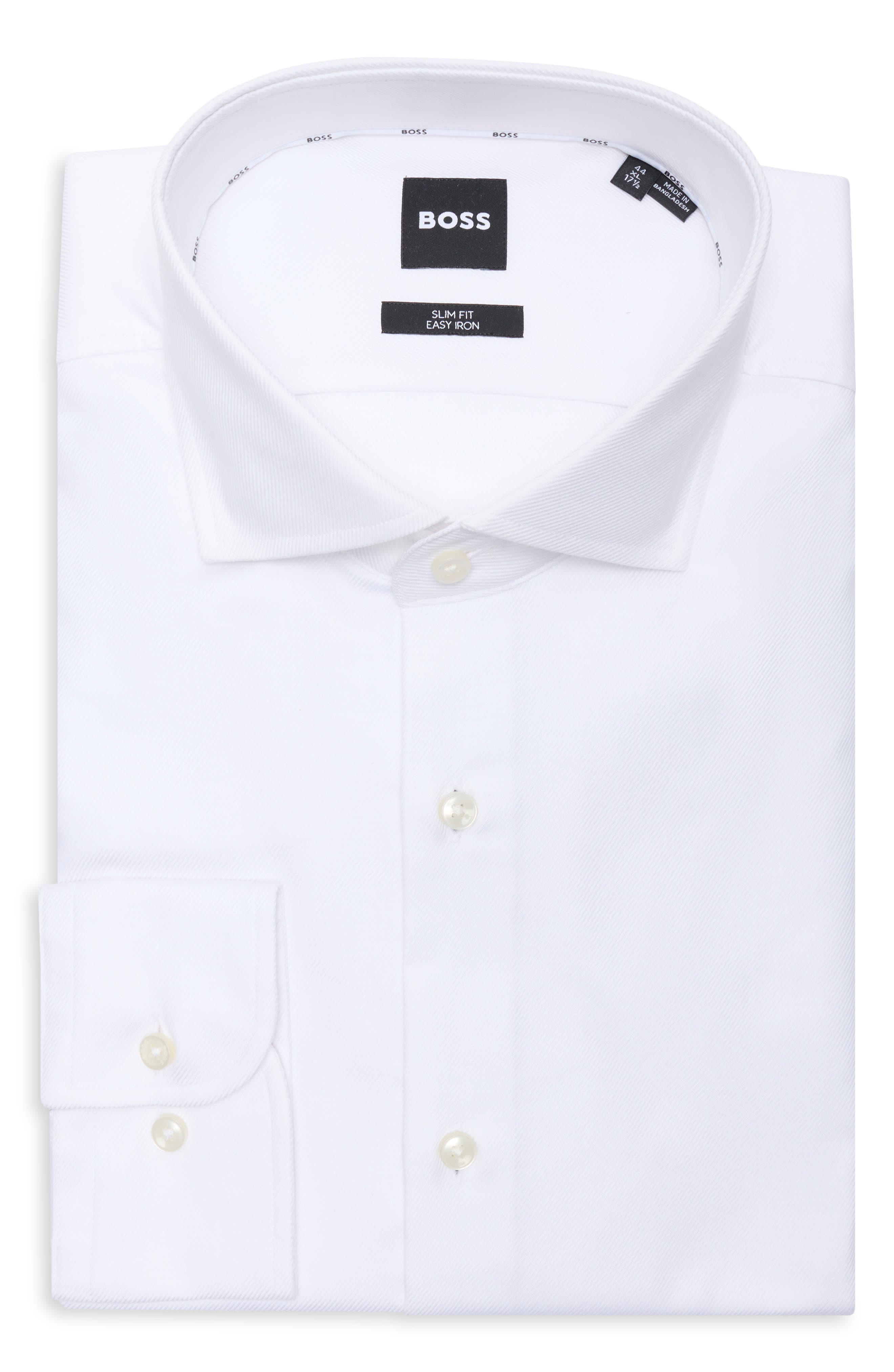 BOSS Hank Slim Fit Stretch Cotton Dress Shirt