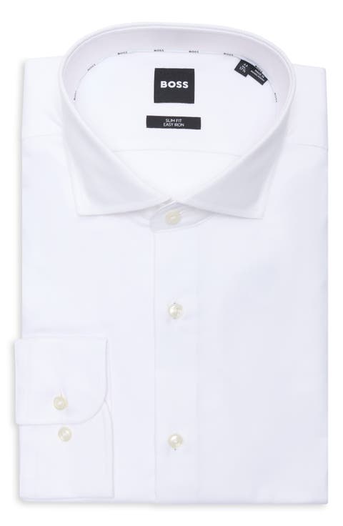 Hank Slim Fit Stretch Cotton Dress Shirt