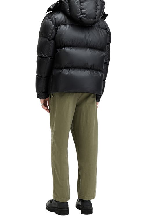 Allsaints Warden Wide Leg Trousers In Faded Khaki Green
