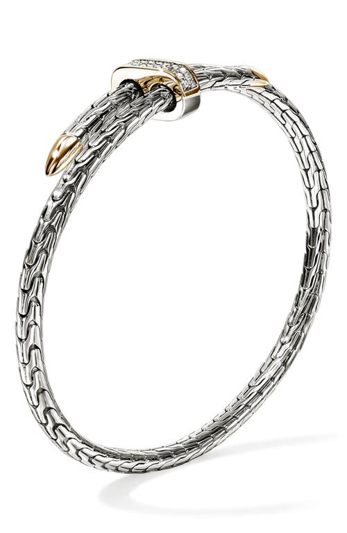 John Hardy Spear Bangle In Silver/gold