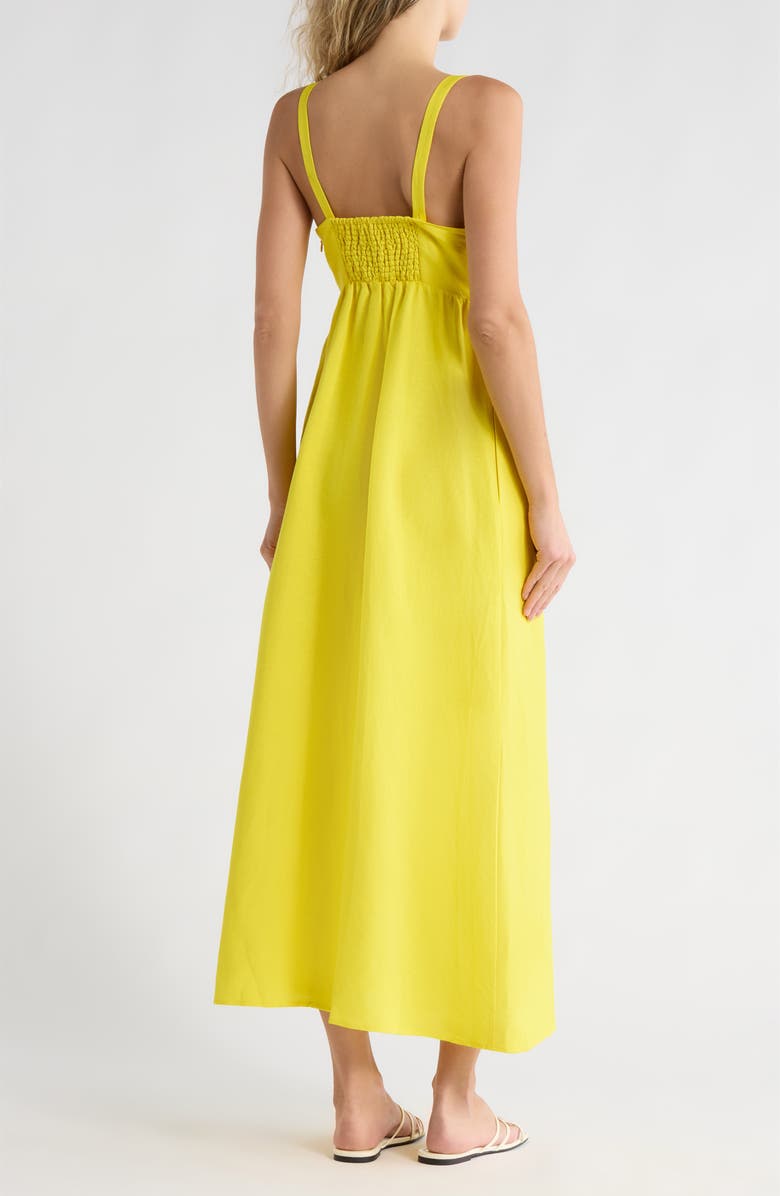 L'AGENCE Jeessamy Empire Waist Dress, Alternate, color, Laser Lemon