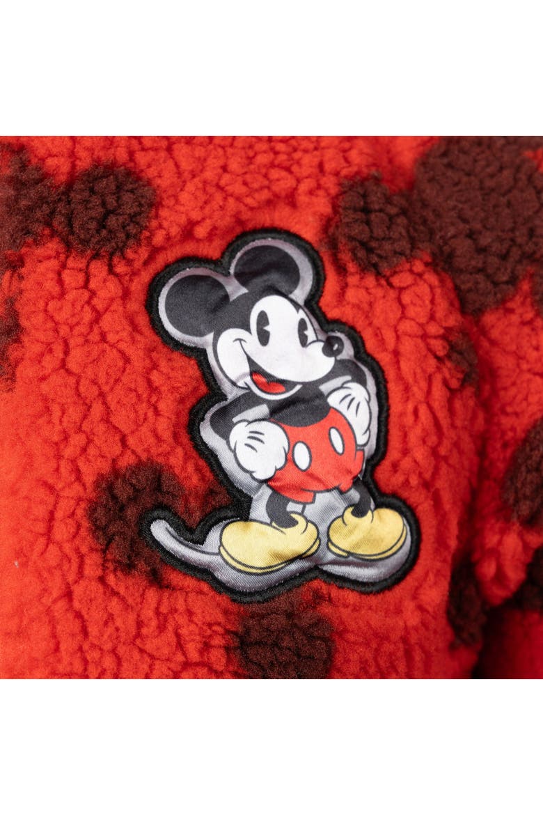 Mickey Mouse Fleece Zip-Up Jacket, Alternate, color, Mickey Classic Red