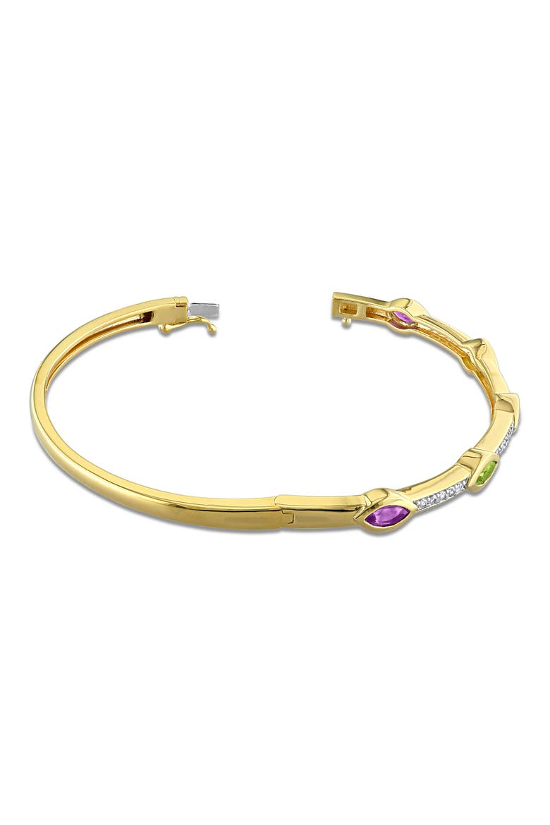 Multi-Gem Station Bangle, Alternate, color, MULTI