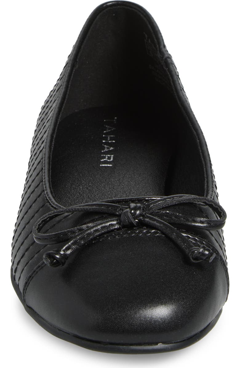 T Tahari Villa Quilted Ballet Flat, Alternate, color,