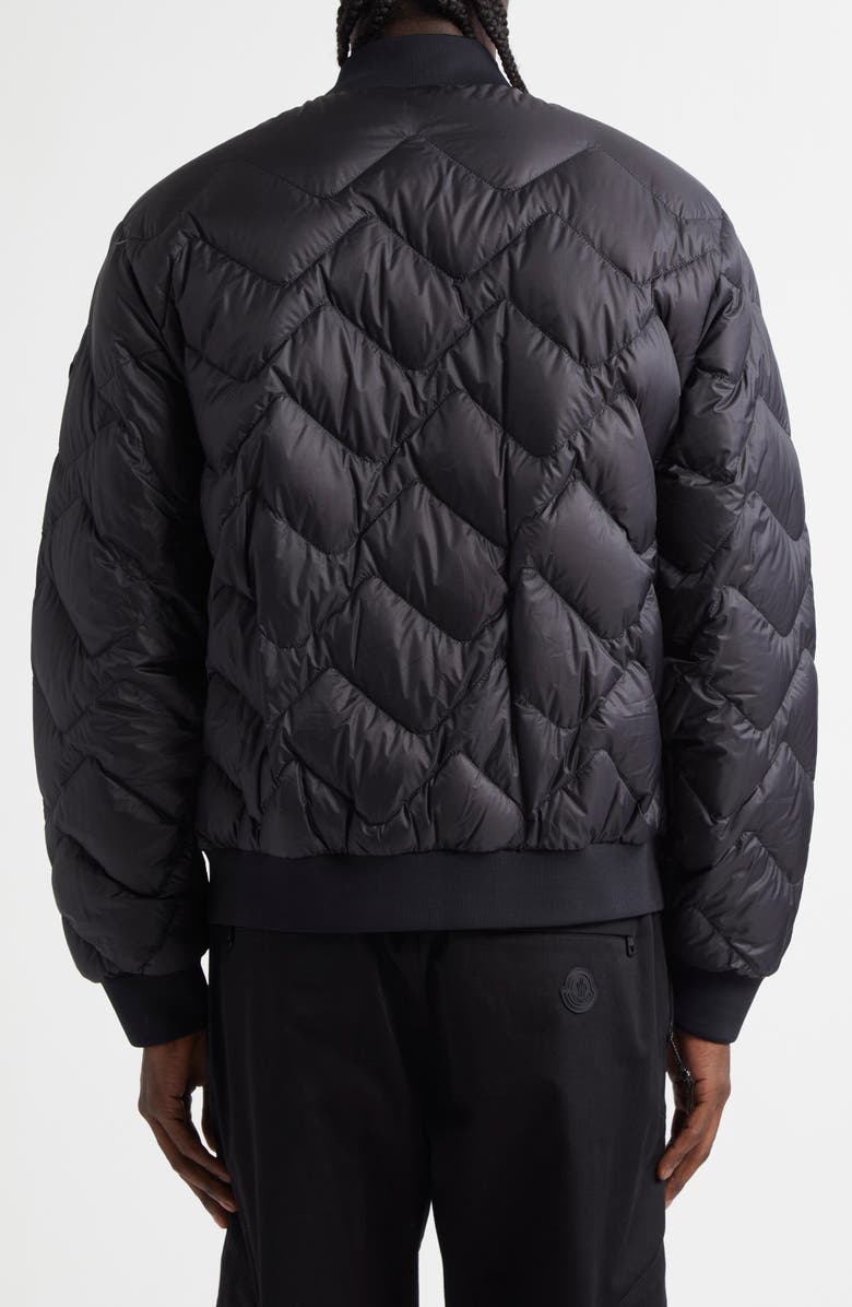 Moncler Brun Chevron Quilted Down Jacket, Alternate, color, 