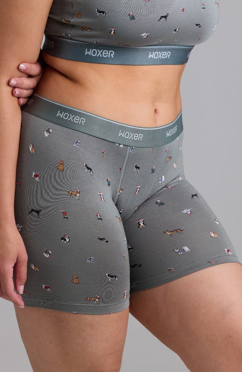 Woxer Baller Pad Liner Ultra-soft 5-inch Boxer Briefs In Gray