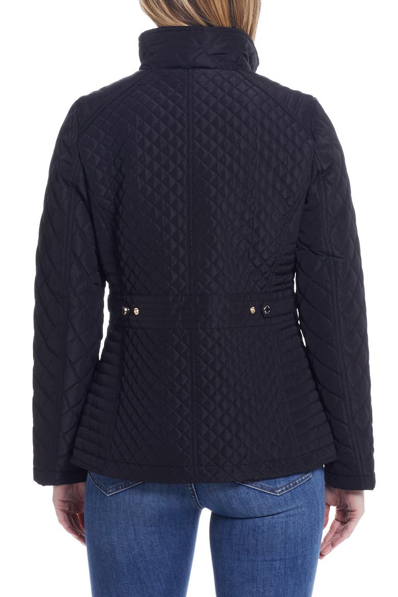 Quilted Jacket, Alternate, color, BLACK