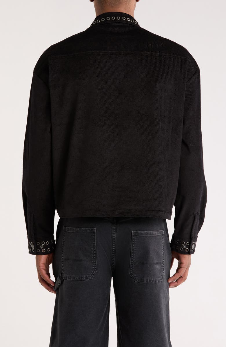 HONOR THE GIFT Brushed Corduroy Quarter Zip Pullover, Alternate, color, Black