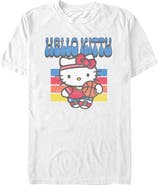 Hello Kitty Men's Retro and Sports Short Sleeve Graphic T-Shirt