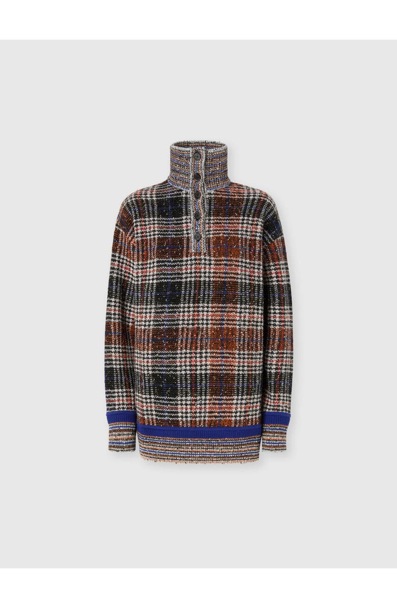 Missoni High-neck Sweater With Check Pattern, Main, color, Multicoloured
