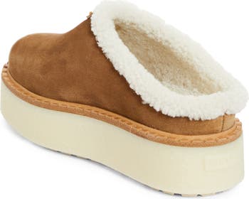 【関税込】PRADA Evolve shearling-lined suede platform mules Prada Evolve shearling-lined suede platform mules - Slippers