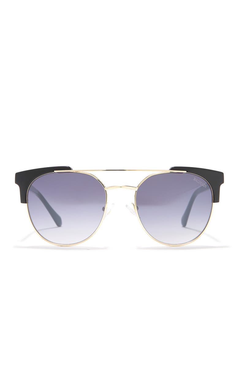 Balmain 58mm Aviator Metal Sunglasses, Alternate, color, 