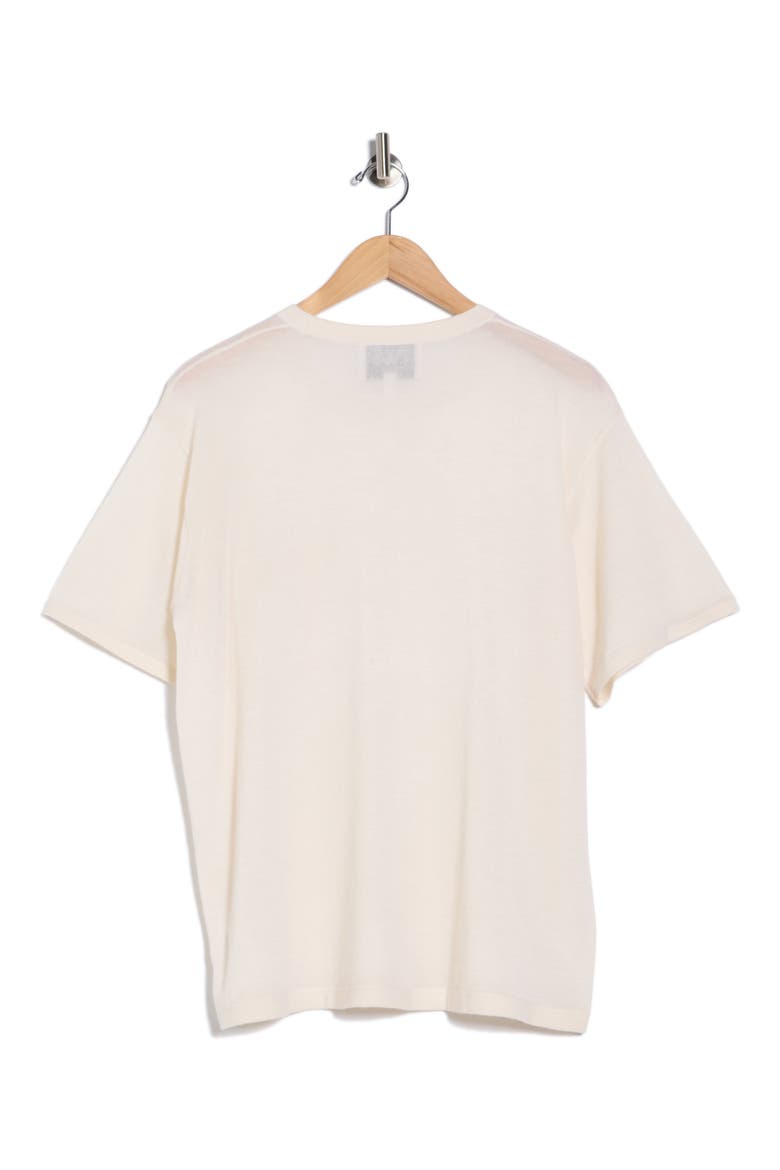 Cashmere Knit Pocket T-Shirt, Alternate, color, IVORY