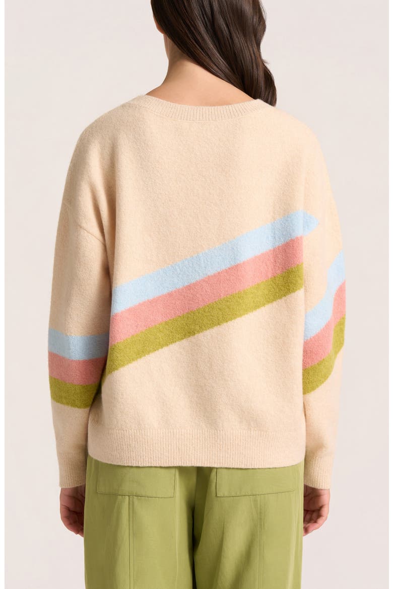 Jules Colorblock Sweater, Alternate, color, IVORY