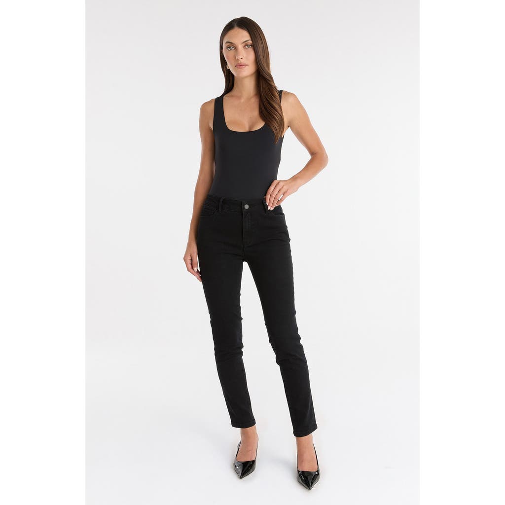 The Noli Shop Layla Skinny Jean In Black