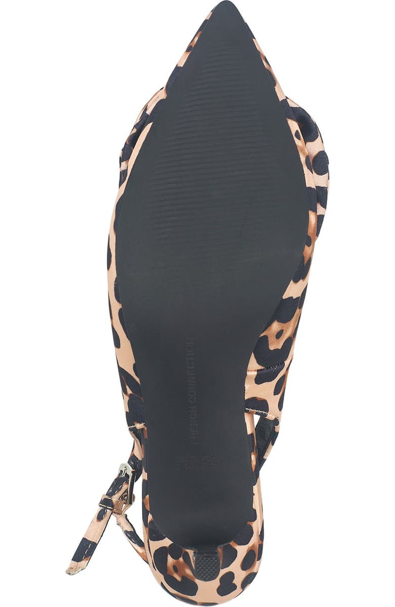 French Connection Quinnbow Slingback Kitten Heel, Alternate, color, Leopard