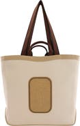 behno Maison Large Canvas & Leather Tote