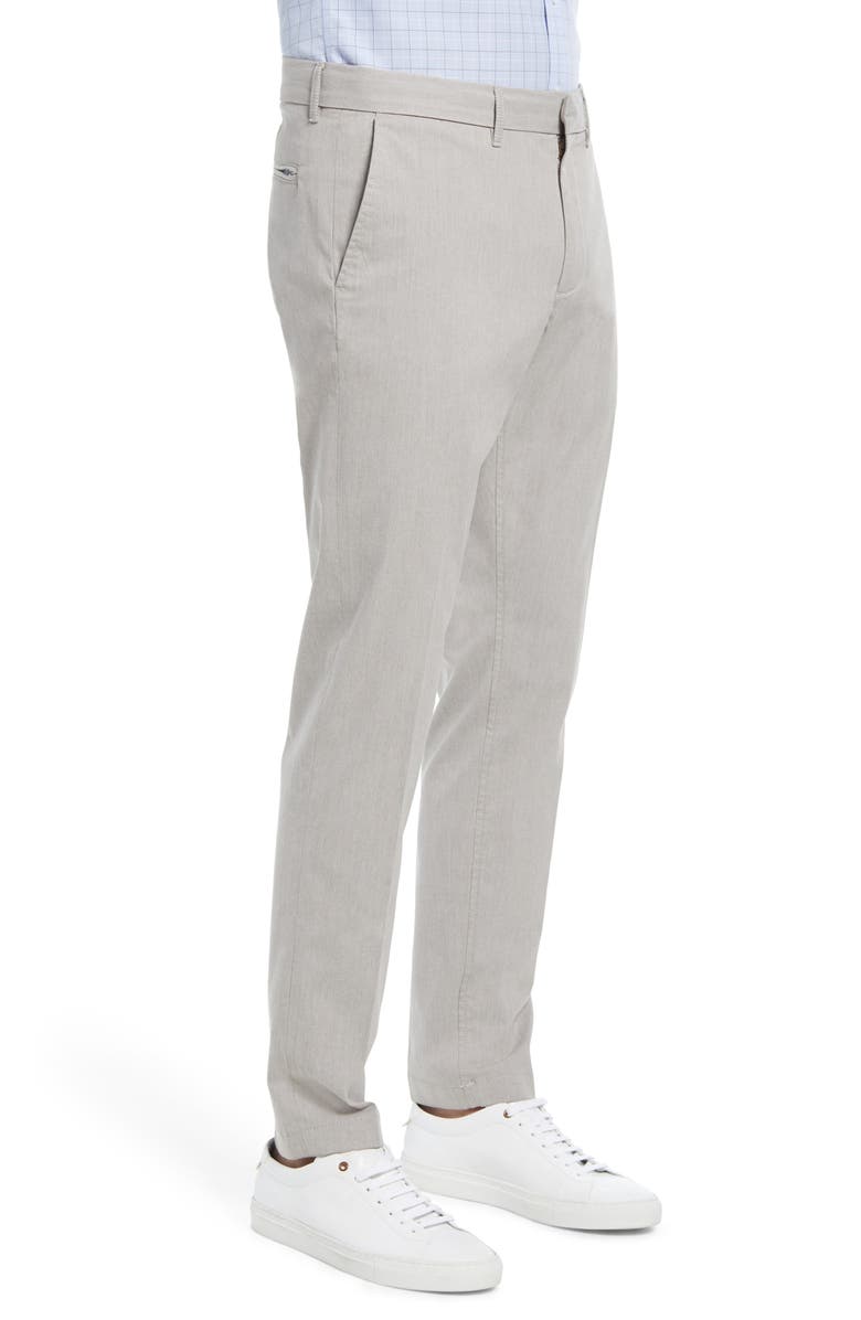 Nordstrom Slim Fit CoolMax<sup>®</sup> Flat Front Performance Chinos, Alternate, color, Grey Opal Heather