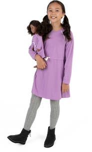 Leveret Girls Bow Tie Dress with Matching Doll Dress