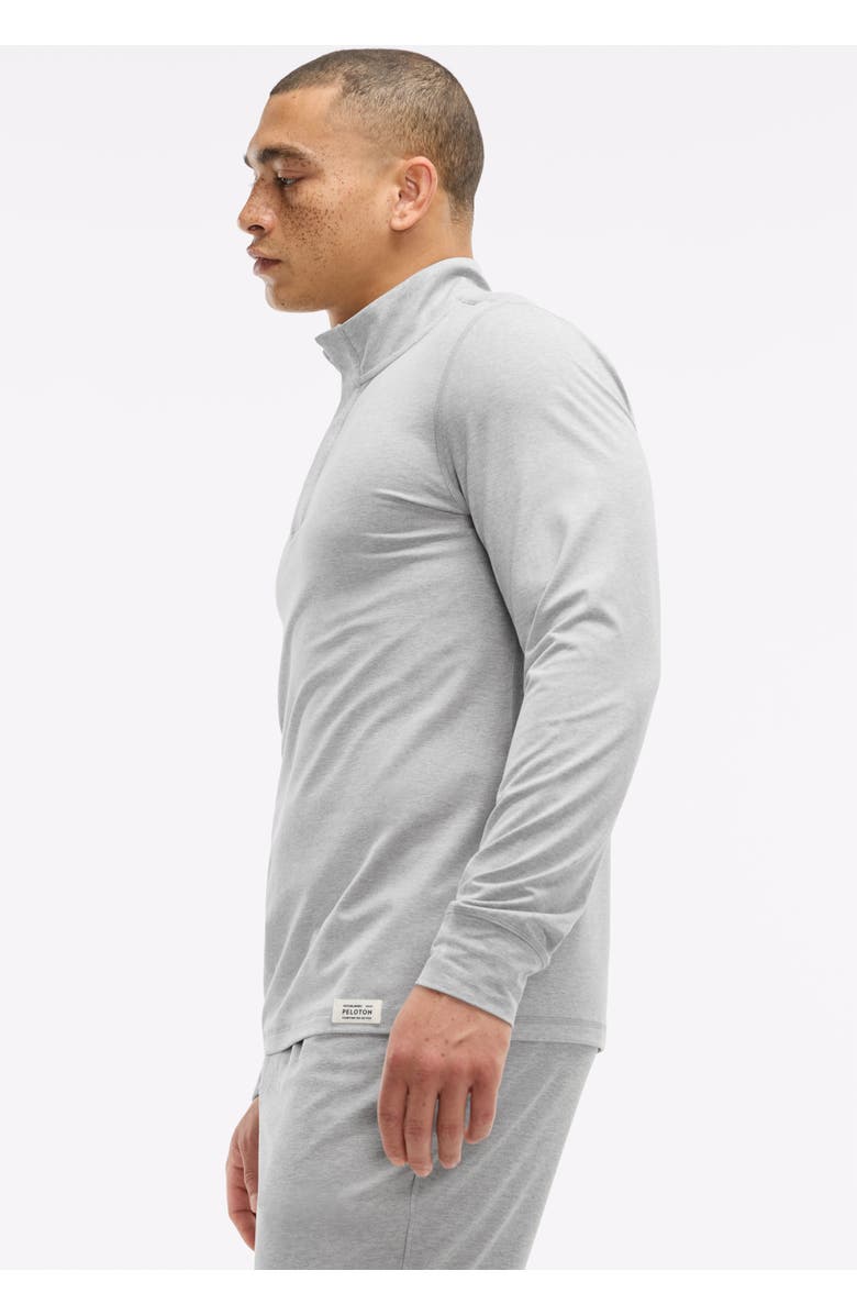 Peloton Dreamblend Snap Placket Pullover, Alternate, color, Light Heather Grey