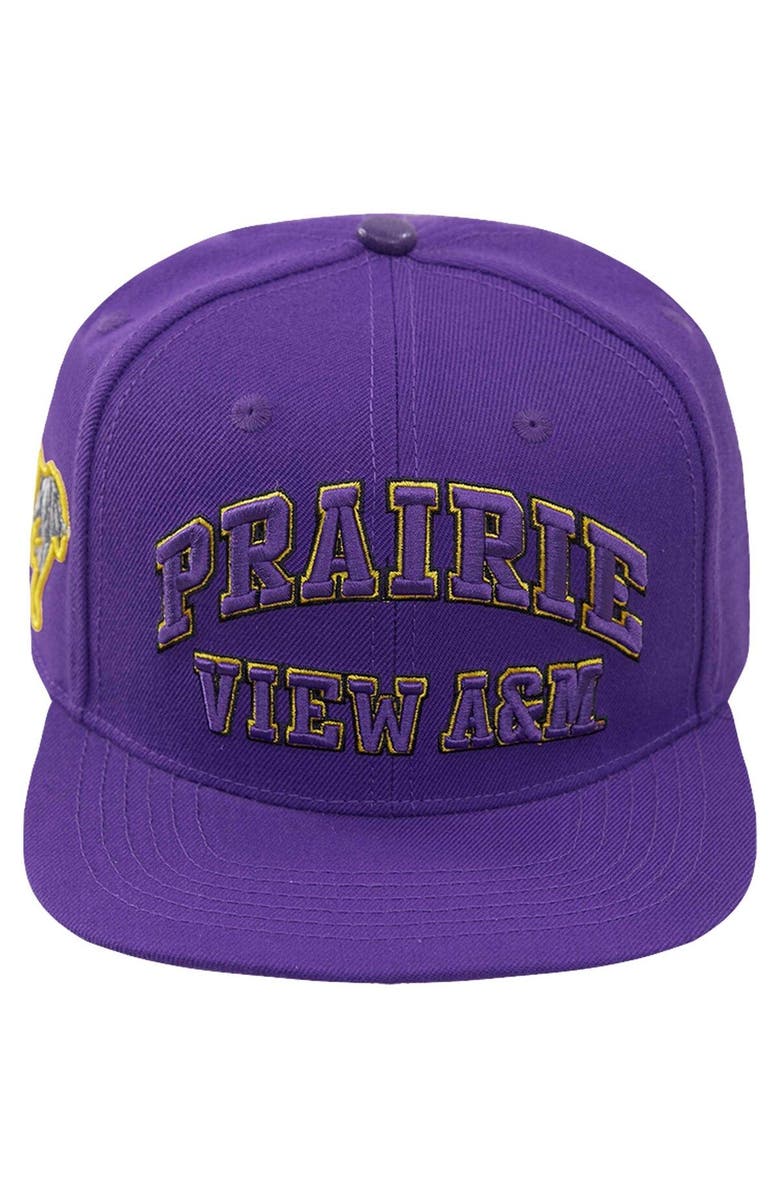 PRO STANDARD Men's Pro Standard  Purple Prairie View A&M Panthers Evergreen Prairie View Snapback Hat, Alternate, color, 
