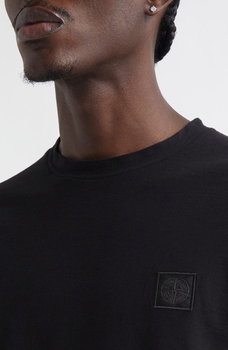 Stone Island Logo Patch Cotton T-Shirt, Alternate, color,