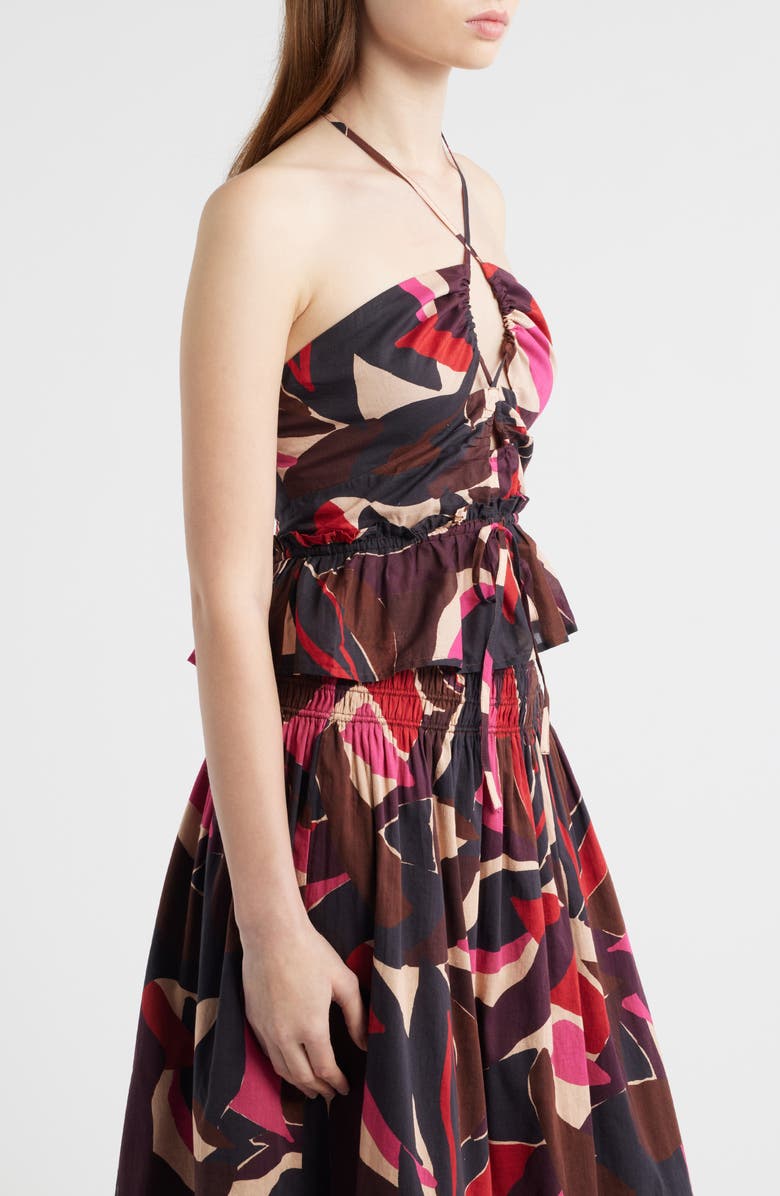 Rails Dulce Peplum Halter Top, Alternate, color, Paradise