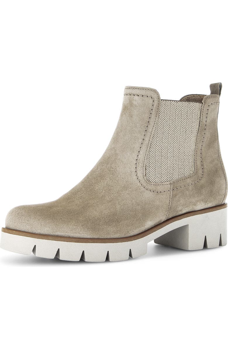 Gabor 71.710 Lug Sole Boot, Main, color, Kiesel