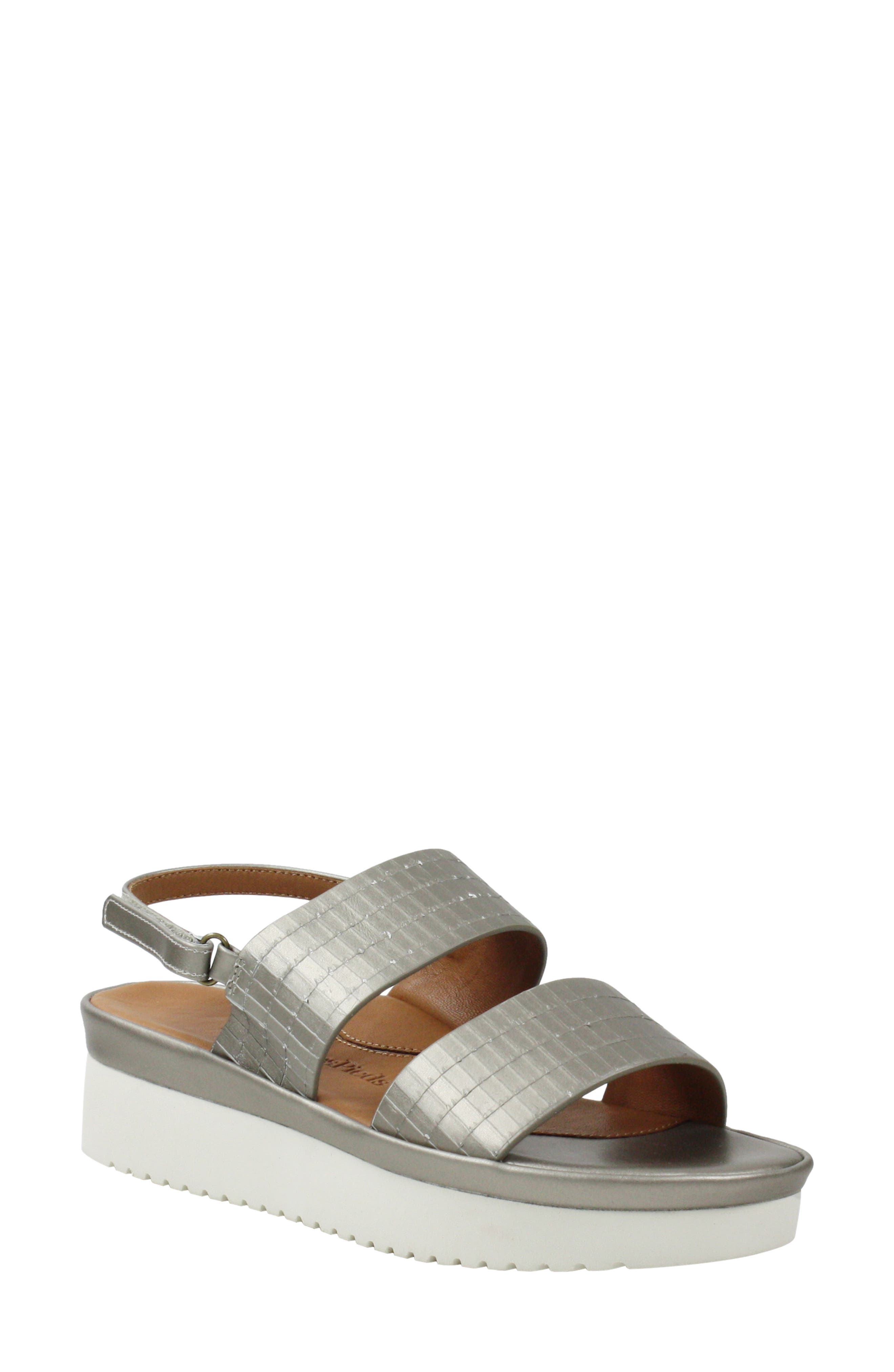 L'Amour des Pieds Abruzzo Slingback Platform Wedge Sandal, Main, color, 