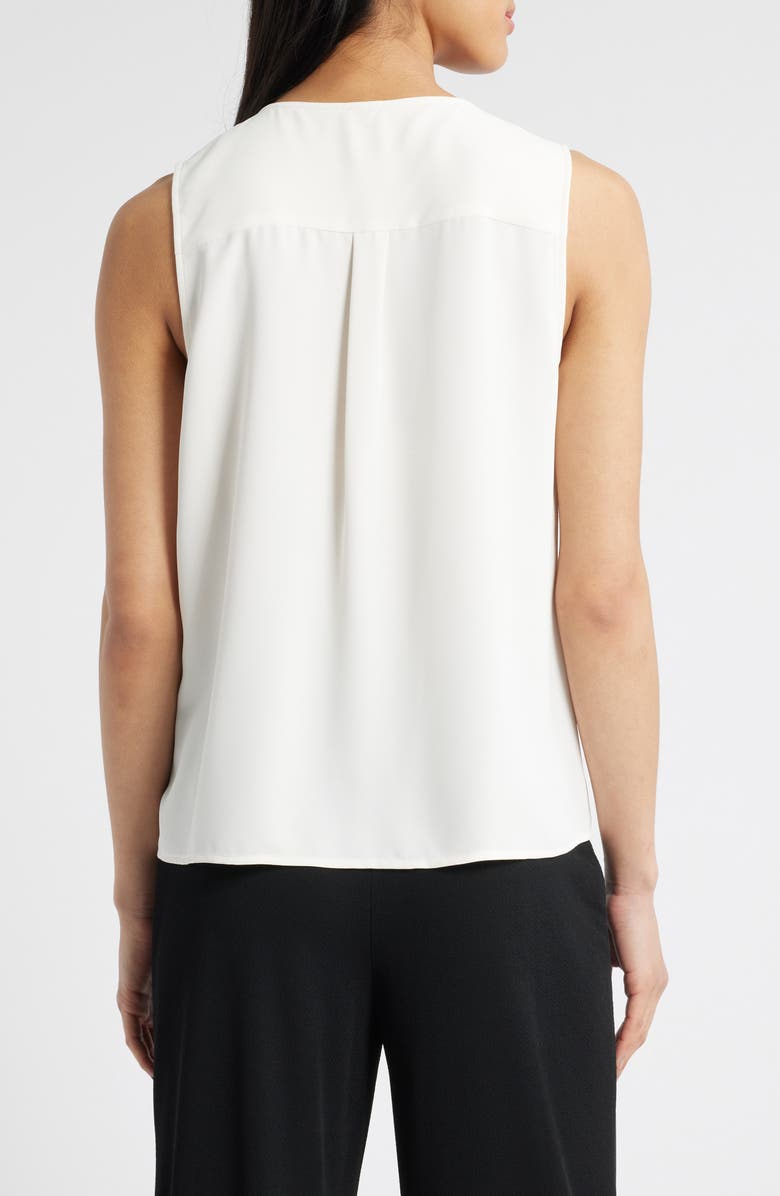 Anne Klein Pleated Sleeveless Top, Alternate, color, 