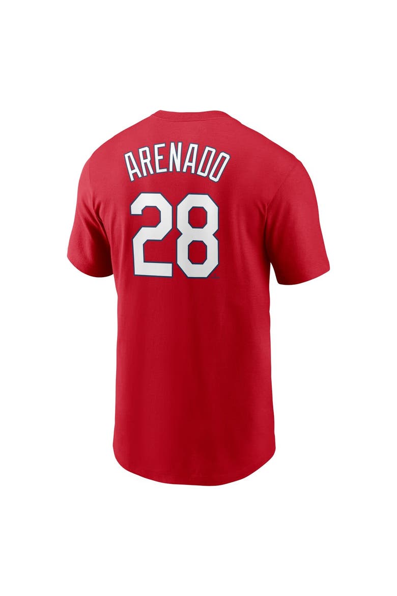 Men's Nike Nolan Arenado Red St. Louis Cardinals Name & Number T-Shirt, Alternate, color, Red