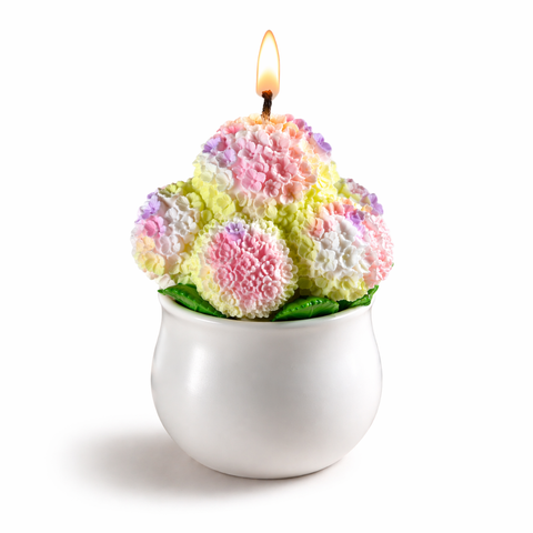 Hydrangea Flower Candle