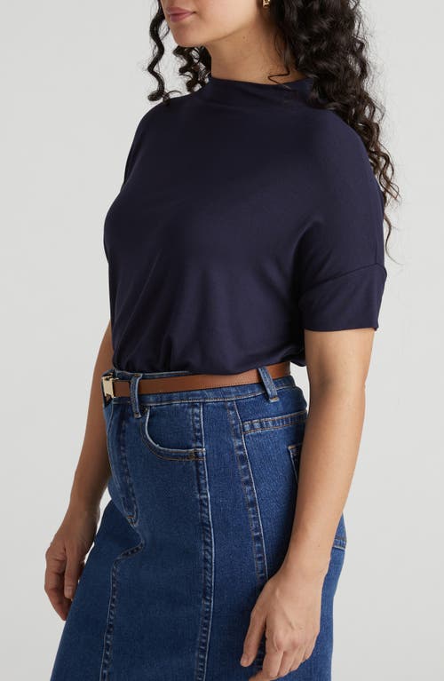 Universal Standard Petra Short Sleeve Top In Blue