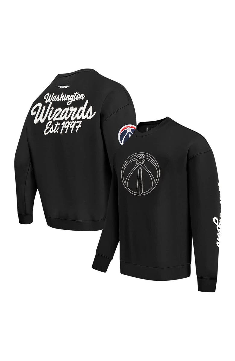 PRO STANDARD Men's Pro Standard Black Washington Wizards Paint the City Pullover Sweatshirt, Main, color, 