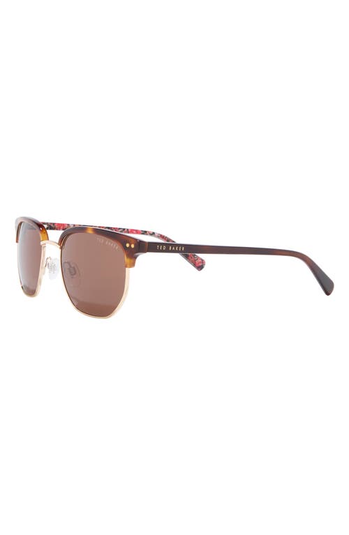 Ted Baker 51mm Gradient Half Rim Square Sunglasses In Multi