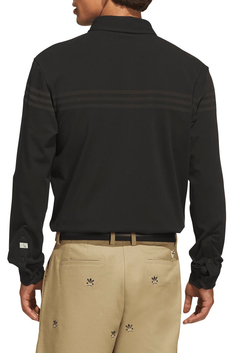 Originals Twistknit Long Sleeve Button Up Shirt, Alternate, color, BLACK