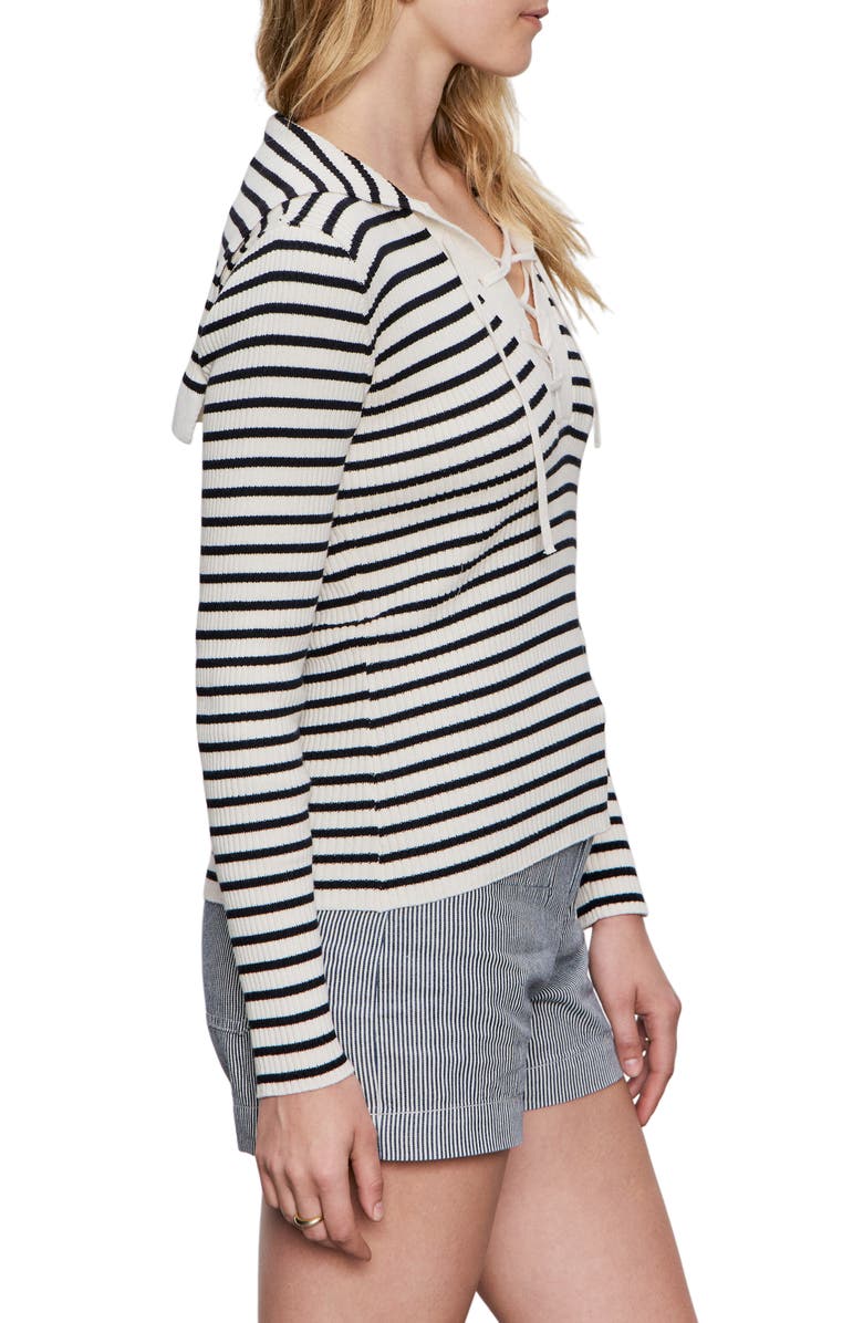 Sanctuary Lace-Up Rib Sweater, Alternate, color, 