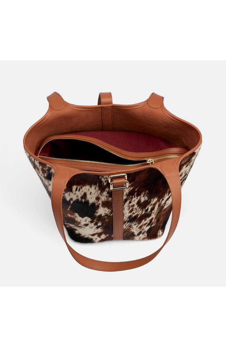 MARC NOLAN Mila Leather Tote Bag, Alternate, color, Dark Horse