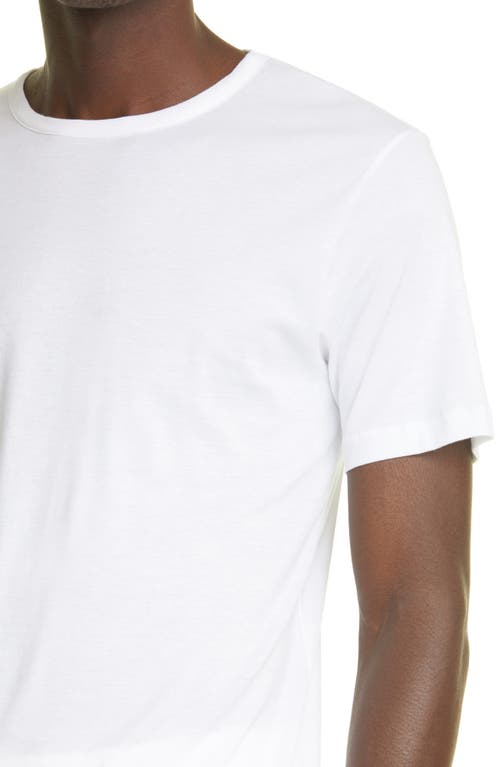 Sunspel Sea Island Cotton T-shirt In White
