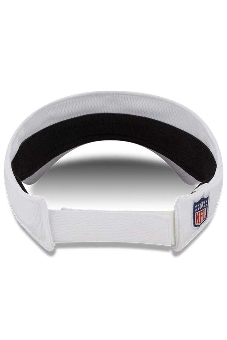 Men's New Era White Las Vegas Raiders 2023 NFL Training Camp Adjustable Visor, Alternate, color, White