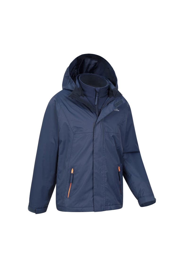 Childrens/Kids Bracken Extreme 3 in 1 Waterproof Jacket, Alternate, color, Navy