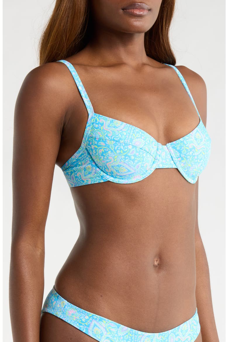Ditzy Underwire Bikini Top, Alternate, color, STARGAZE