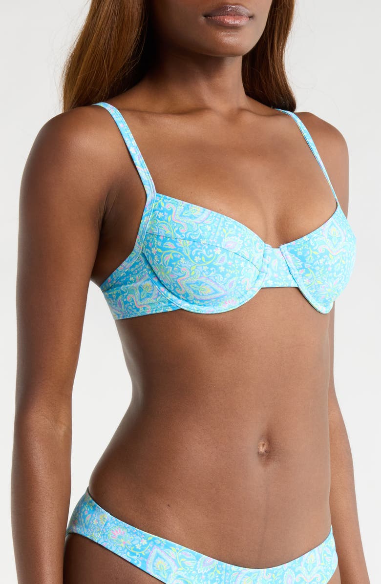 Kulani Kinis Ditzy Underwire Bikini Top, Alternate, color, Stargaze